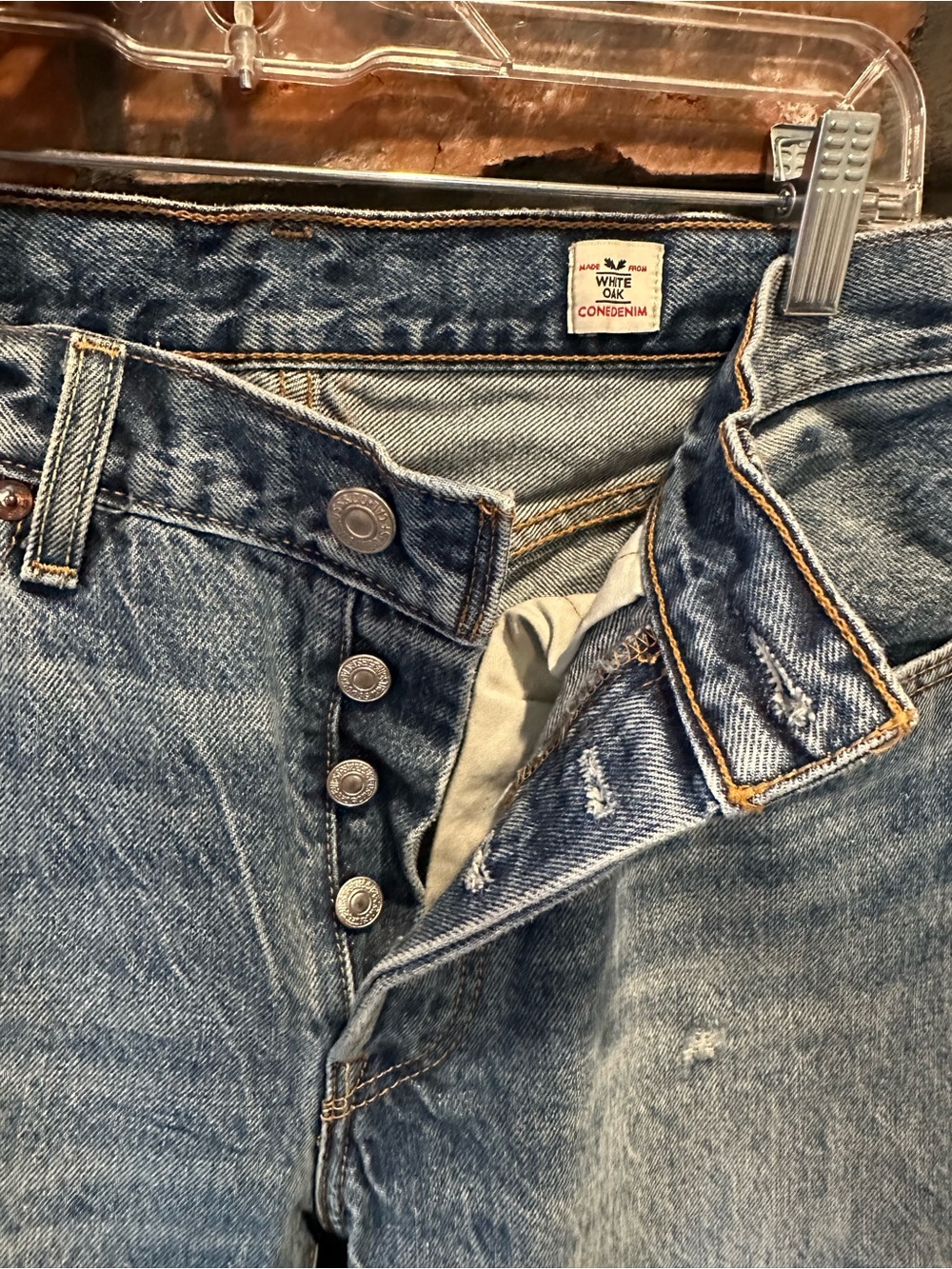 Levi's vintage XX White Oak Cone 100% cotton selvedge jeans size 27x32 - Picture 5 of 11